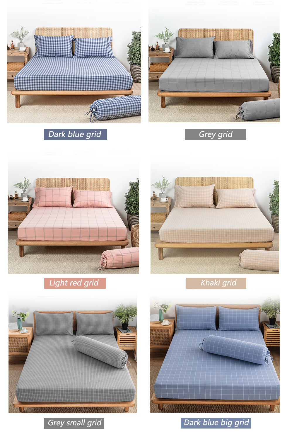Washed Cotton Bedsheet Set-9